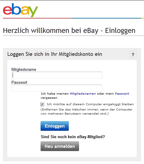 Wie Melde Ich Mich Bei Ebay An Online Auktionen